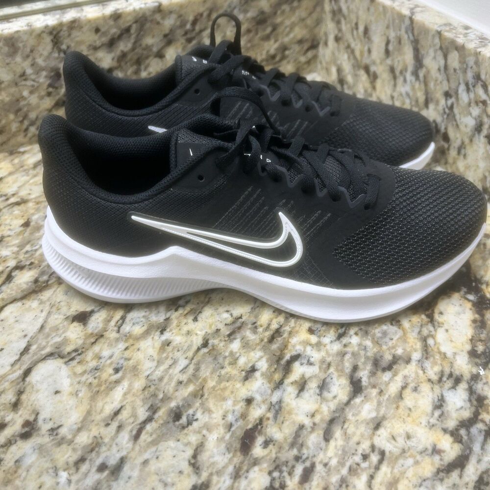 Nike Downshifter 11 Women's Size 10 Running Shoes CW3413-006  Black White